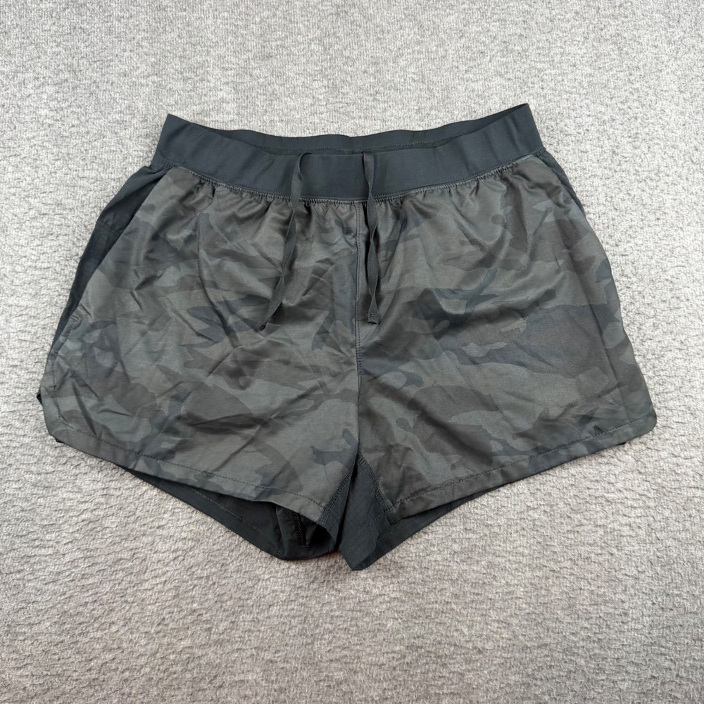 YPB Run Shorts Men's XL Black Camo Athletic 5 Inch Inseam Lined Gym Training